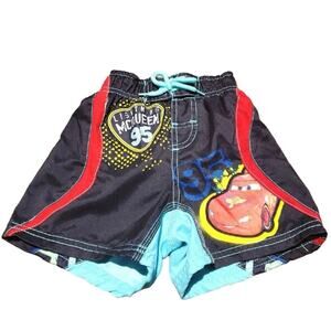 Disney Store Boys 2T Pixar Cars Lightning Mcqueen Swimsuit
